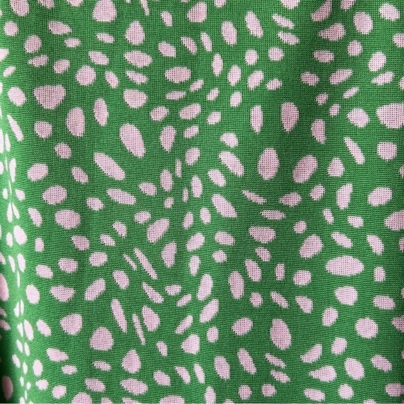 Zara Jacquard Green Dress Size Small - Picture 6 of 7